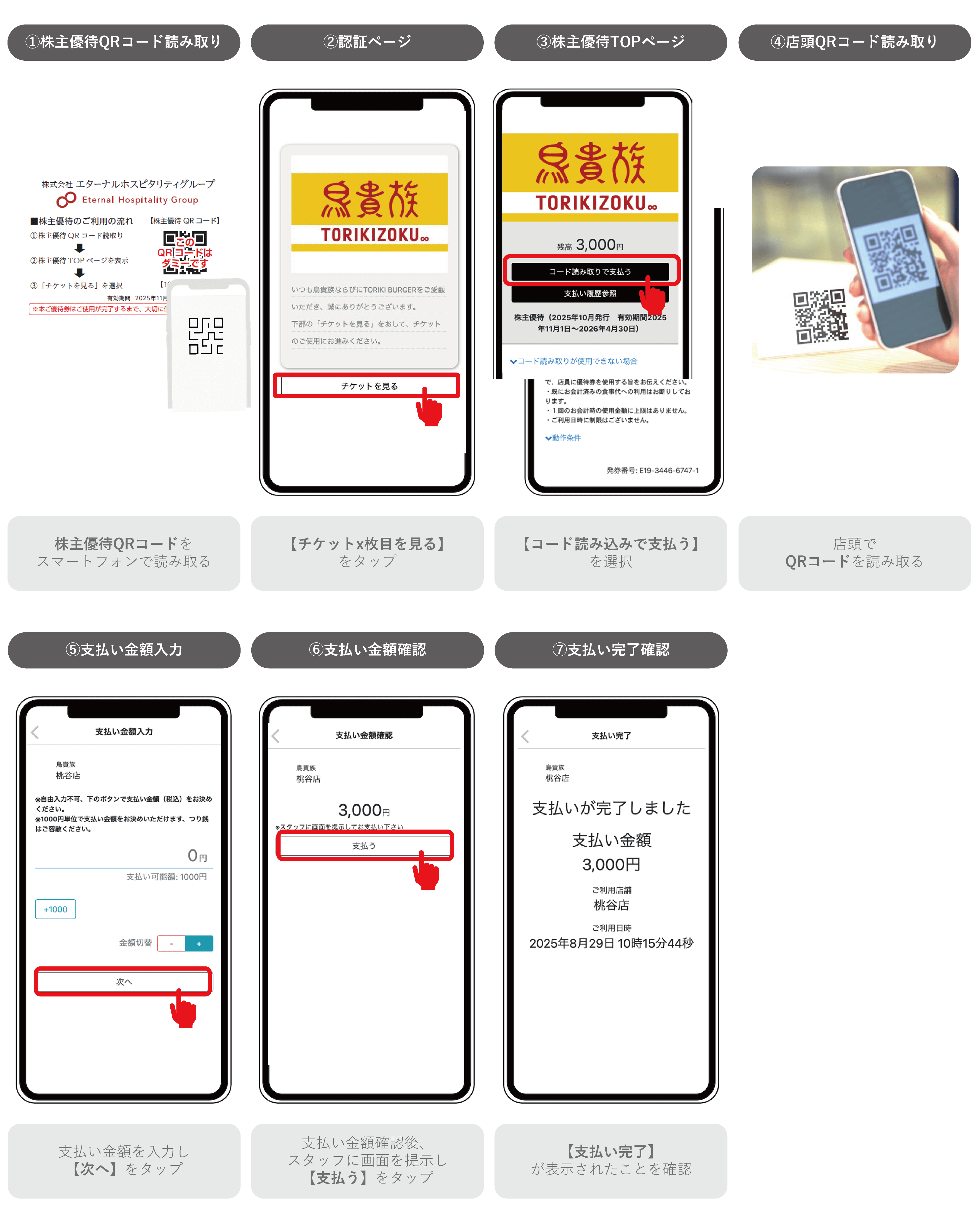 株主優待のご案内より、QRコードをカメラで読み取ってください。